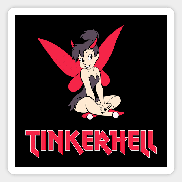 Demonic Tinkerbell Parody Magnet by sqwear